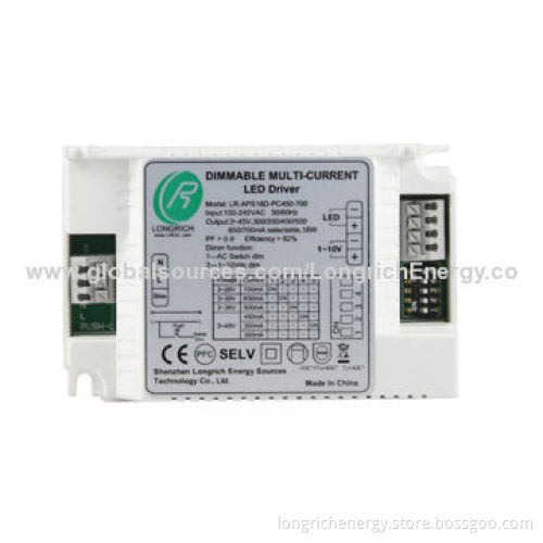 Push Button Dimming LED Driver, 90-264V AC Input Voltage